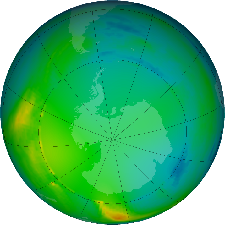Ozone Map 1984-07-01